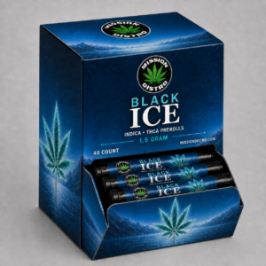 Black Ice 40-Count THCA Pre-Roll Display