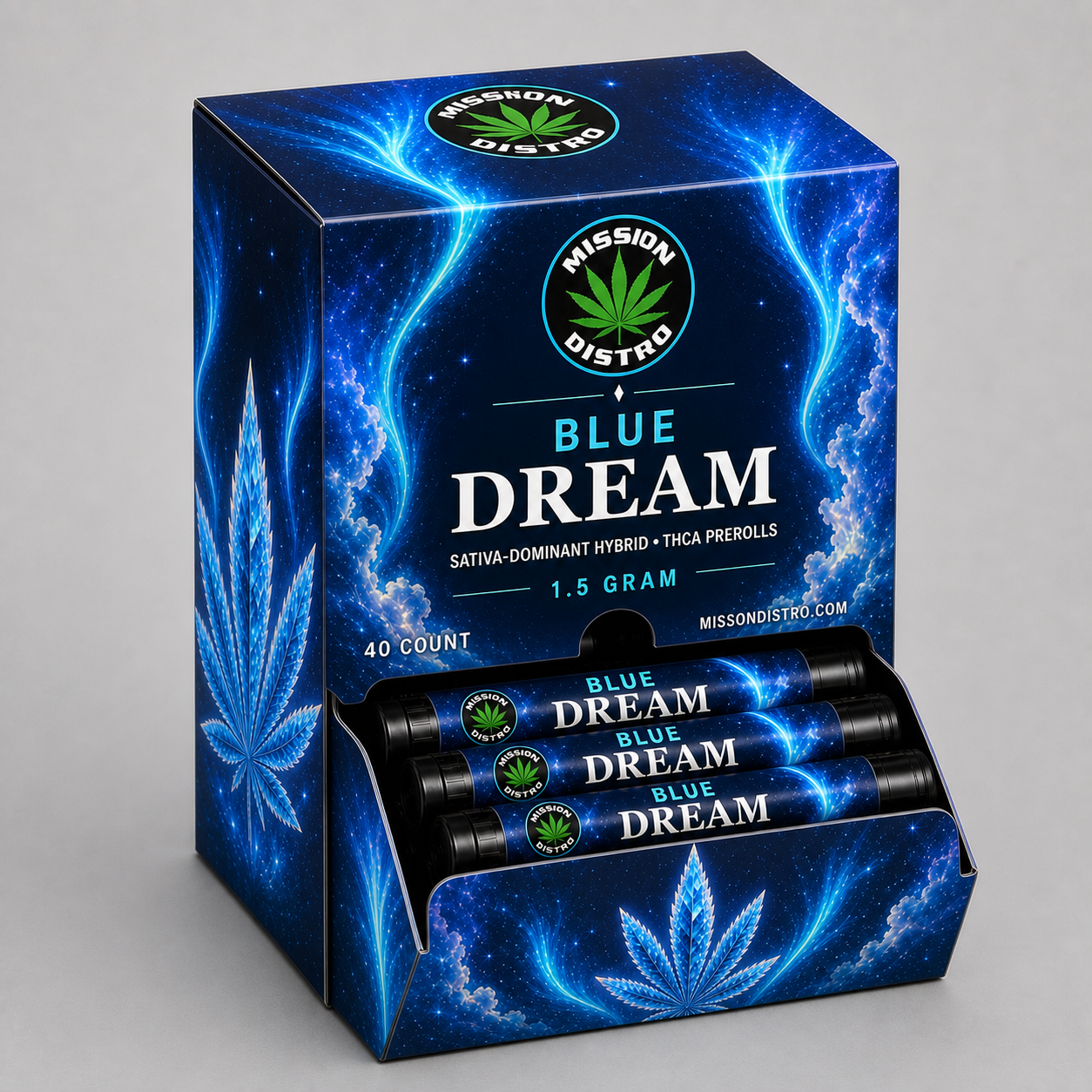 Blue Dream 40-Count THCA Pre-Roll Display