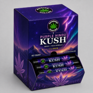 Purple Hindu Kush 40-Count THCA Pre-Roll Display