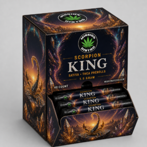 Scorpion King 40-Count THCA Pre-Roll Display